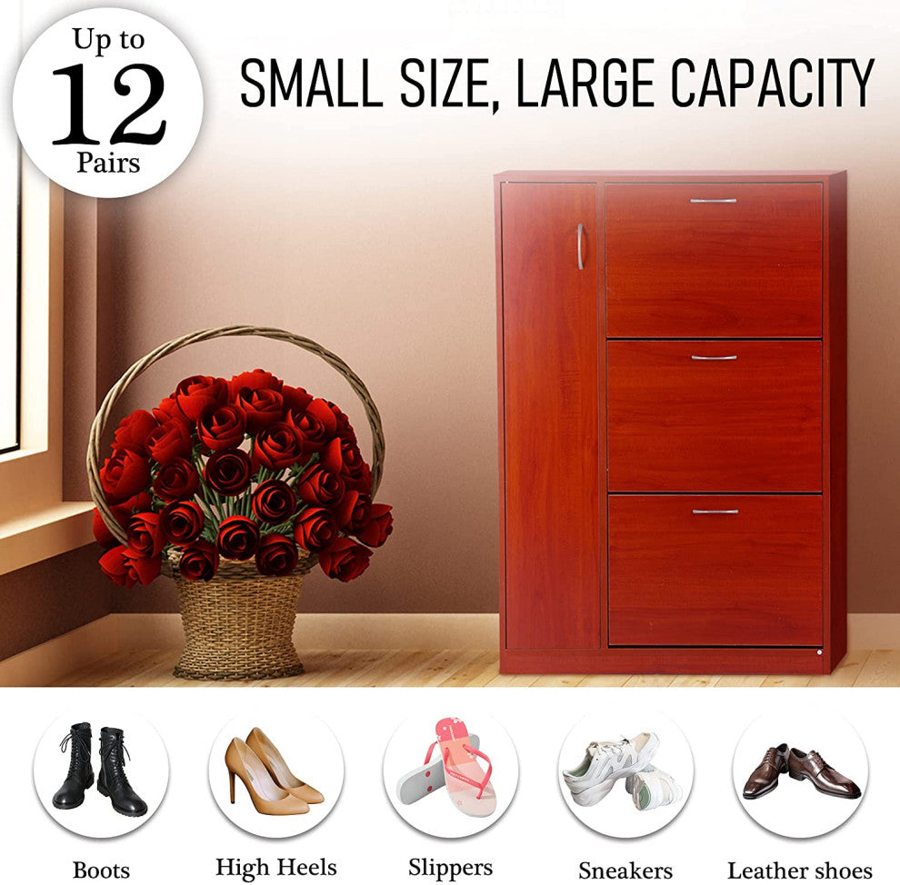 Tiers Modern Shoe Storage Cabinet for Entryway
