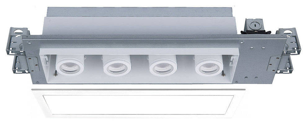 Silo LED Multiple Four-Light IC-Rated Airtight Housing, Light 3500K, White