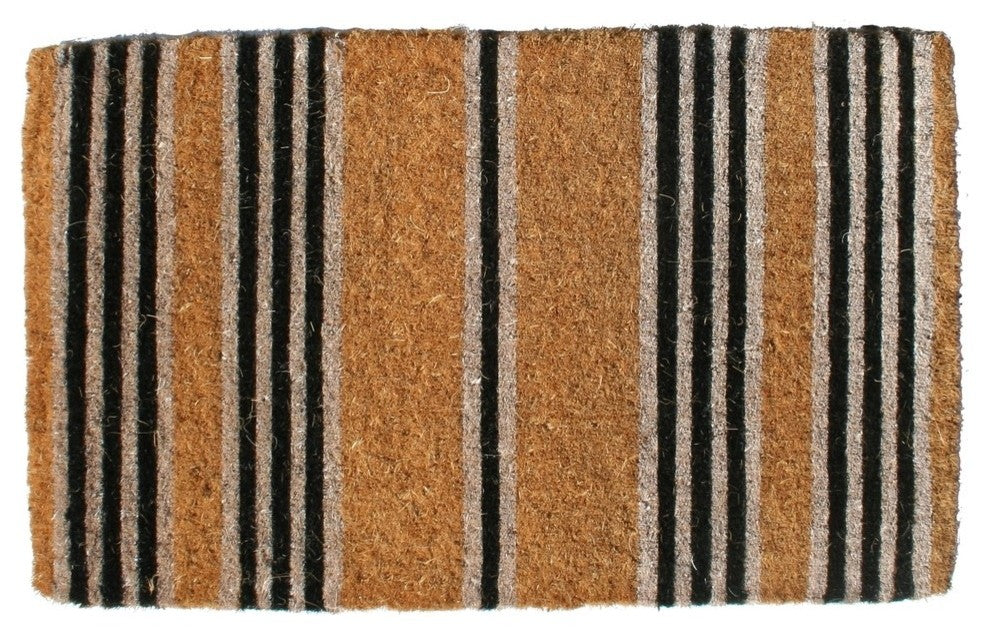 Black Stripes Mat, 30"x18"
