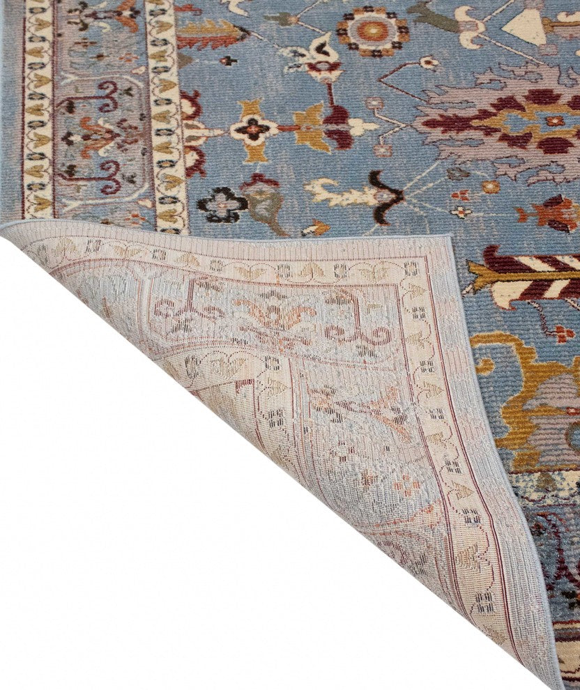 Noori Rug Traditional Velda Blue/Red Runner