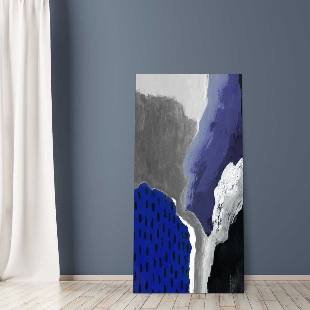 "Cobalt Abstract A"Frameless Free Floating Panel Graphic Wall Art