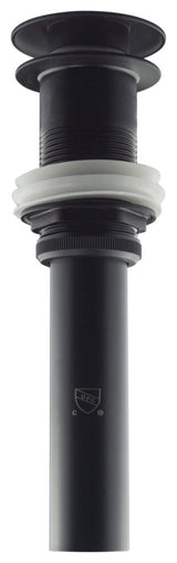 Fine Fixtures Pop-Up Bathroom Sink Drain Without Overflow, Black
