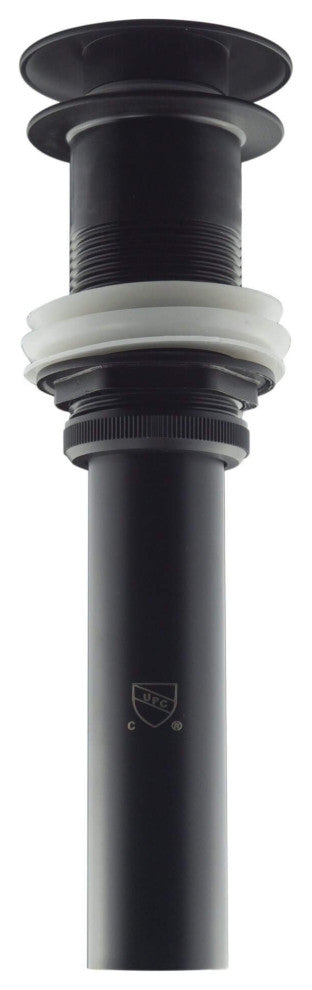Fine Fixtures Pop-Up Bathroom Sink Drain Without Overflow, Black