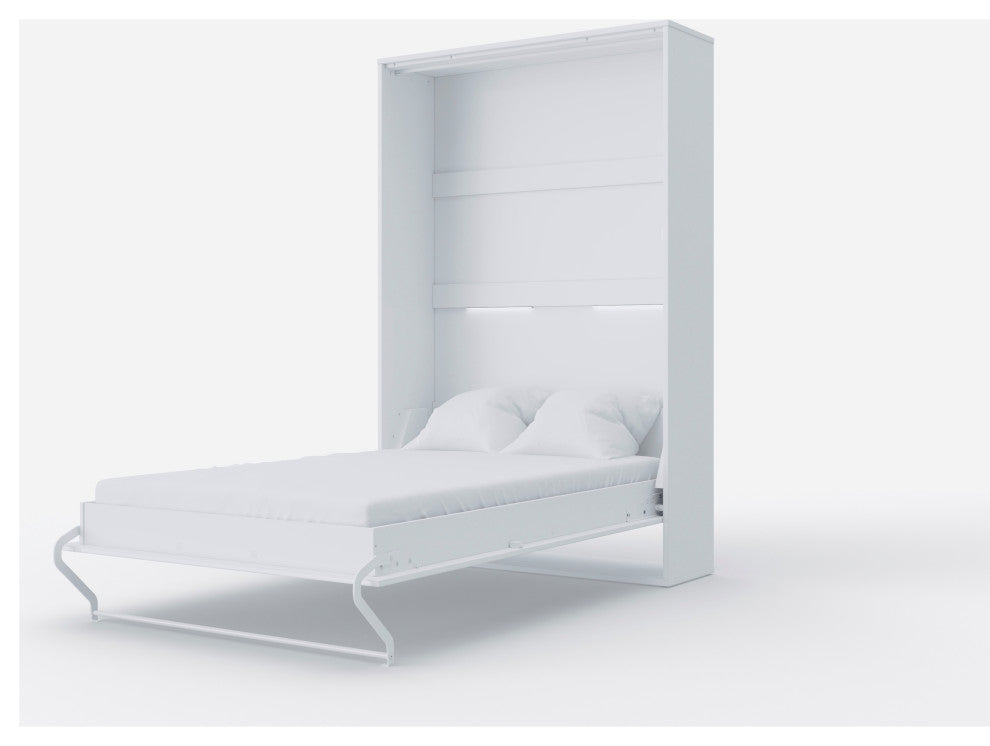 Contempo Vertical Wall Bed, 47.2 x 78.7 inch, White/White Gloss