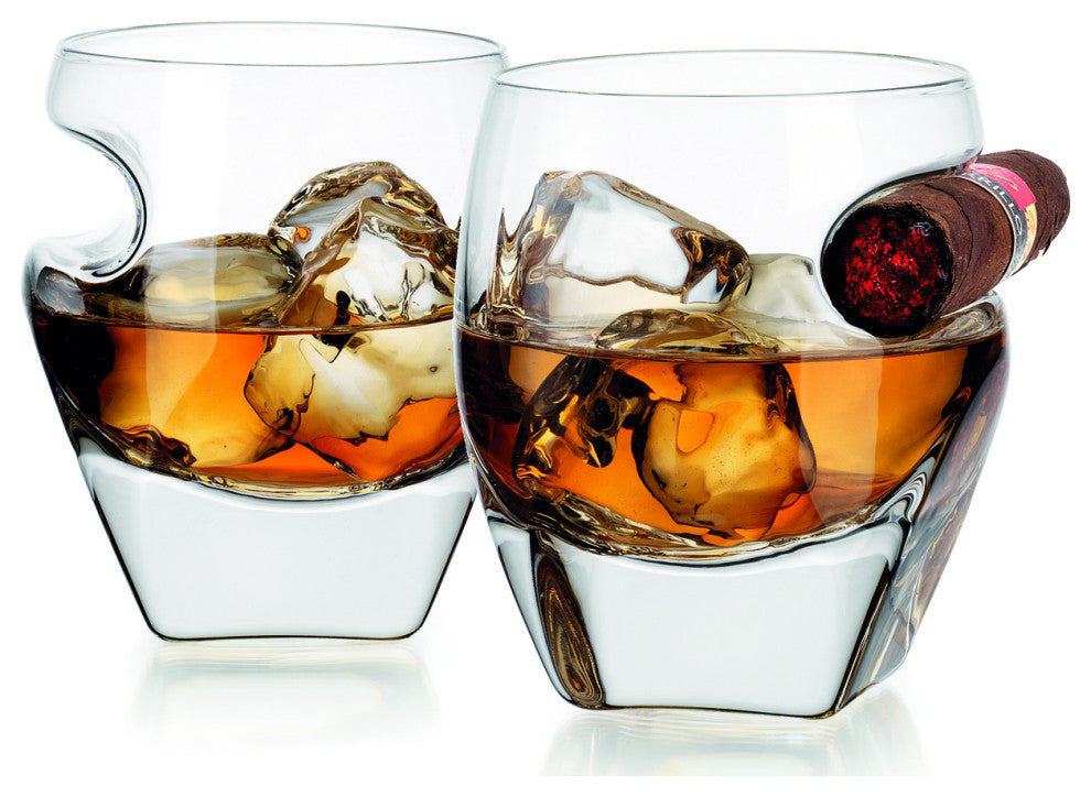 Arturo Cigar Whiskey Tumbler Set of 2 11oz