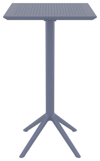 Sky Square Folding Bar Table 24 inch Dark Gray