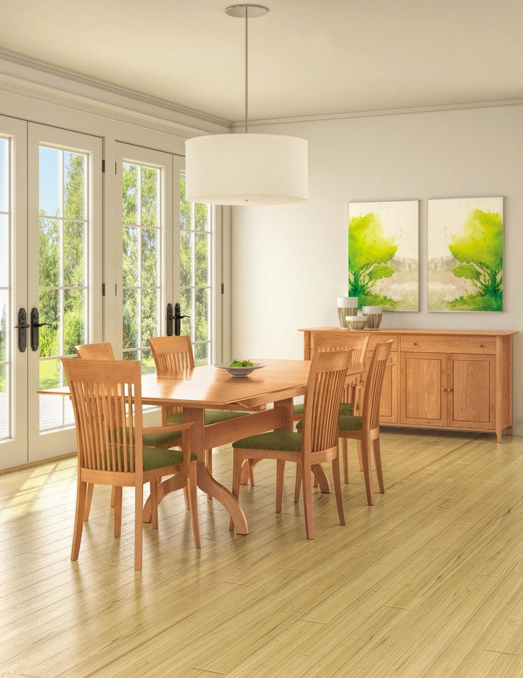 Copeland Sarah Trestle Extension Table, Smoke Cherry, 38x72