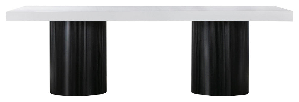 Nova White Lacquer Dining Table