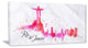 "Rio de Janeiro Red Silhouette" Canvas Print