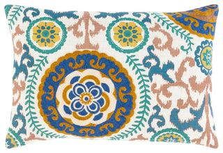 Surya Termez Emerald Pillow Shell With Polyester Insert 14"H X 20"W