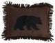 Carstens Black Bear Fringe Throw Pillow, 16"x20"