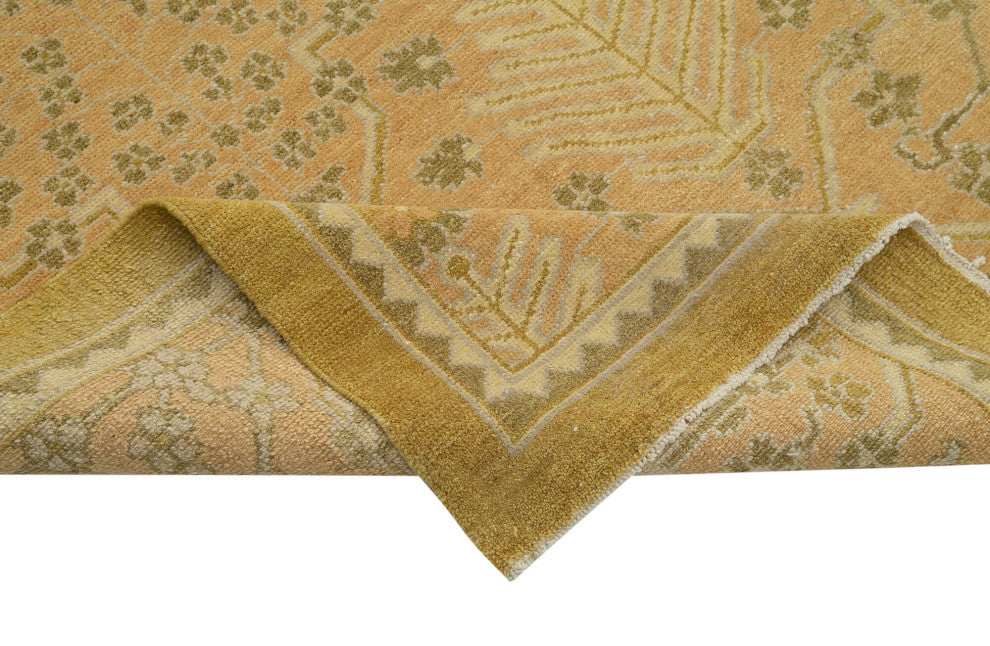 Rug N Carpet - Hand-Knotted Oriental 9' 1" x 12' 8" Wool Oushak Area Rug