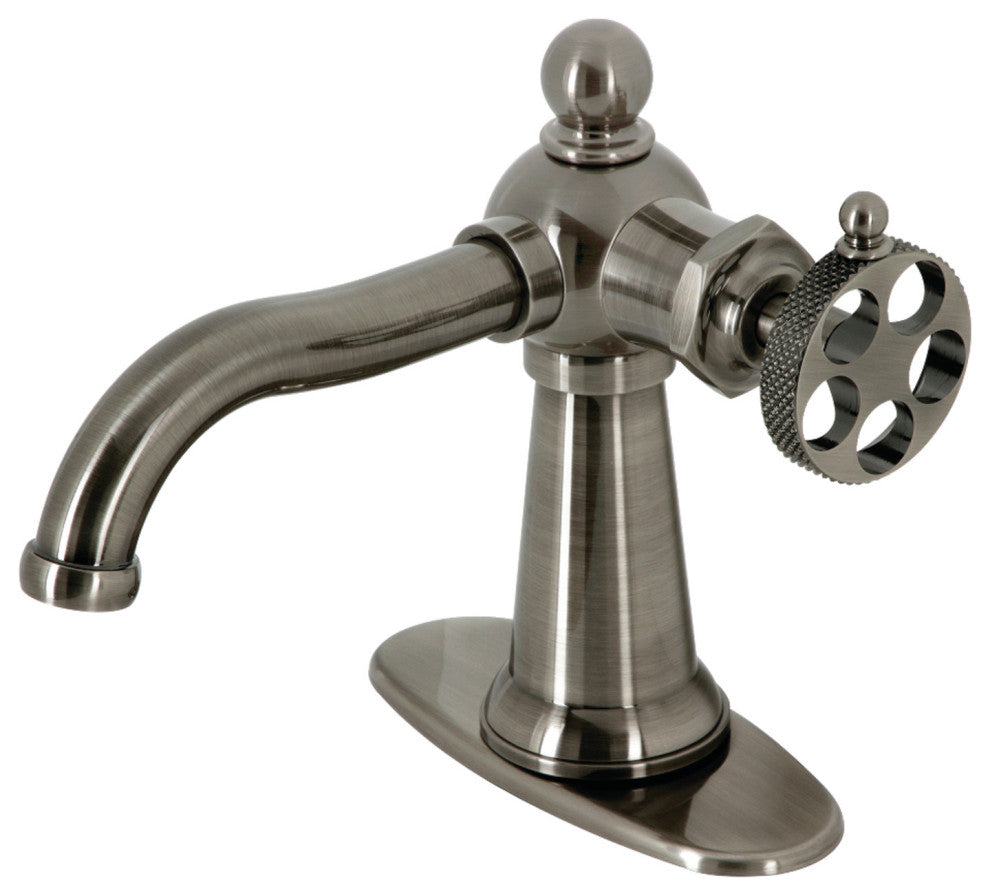 KSD354RKXVN Single-Handle Bathroom Faucet With Push Pop-Up, Black Stainless