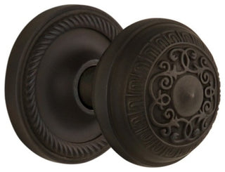 Nostalgic Warehouse ROPEAD_PRV_234_NK Egg and Dart Solid Brass - Oil-Rubbed