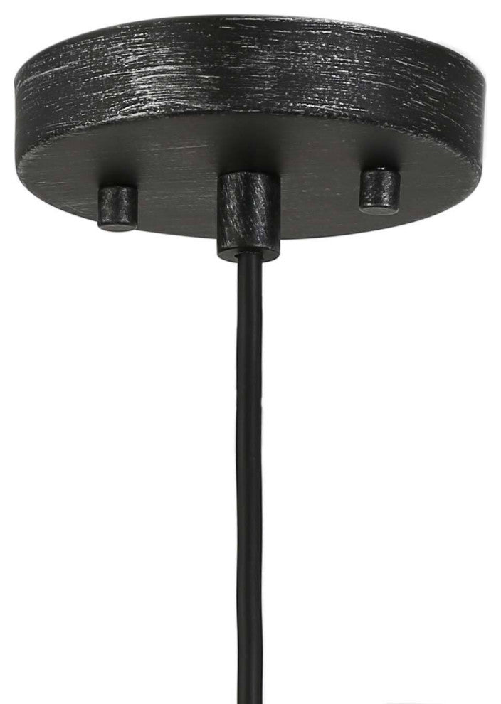 LNC Modern 1-Light Brushed Black Pendant, Kitchen Island Light
