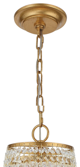 Arcadia Nine Light Chandelier in Antique Gold