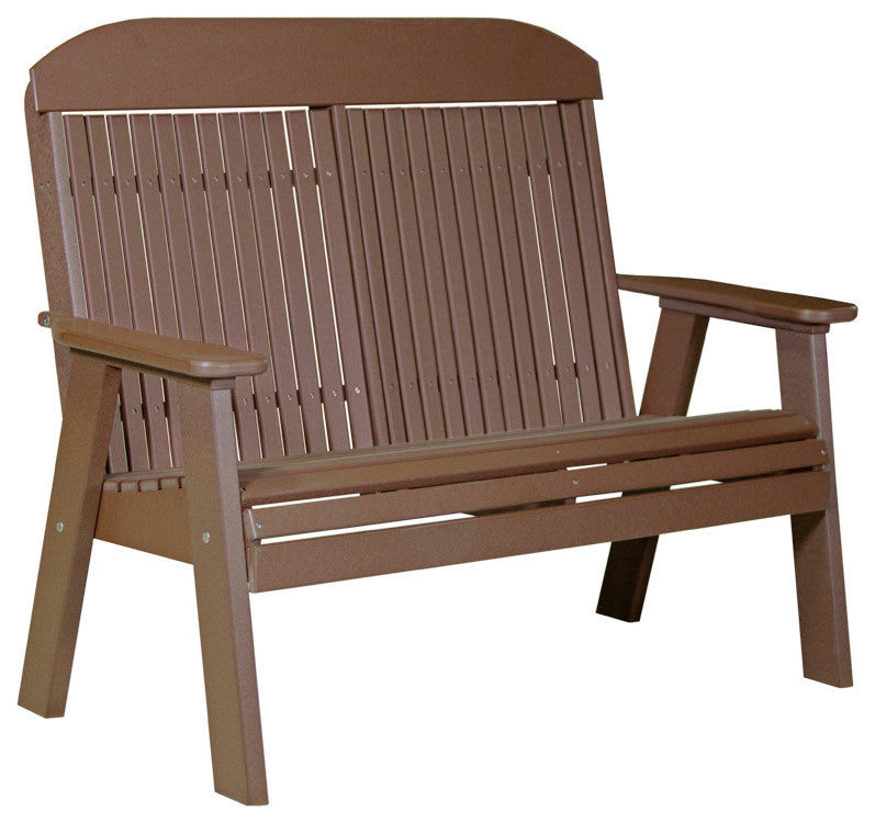 Poly Classic Bench, Chestnut Brown, 4 Foot