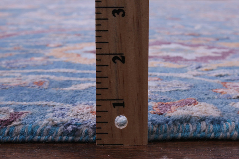 8' 2" X 10' 5" Persian Wool & Silk Hand Knotted Rug - Q14901