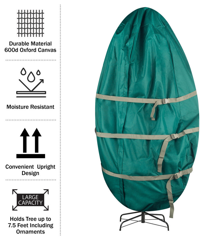 Christmas Tree Storage Bag for Trees up to7.5' Tall Store Trees Uprigh