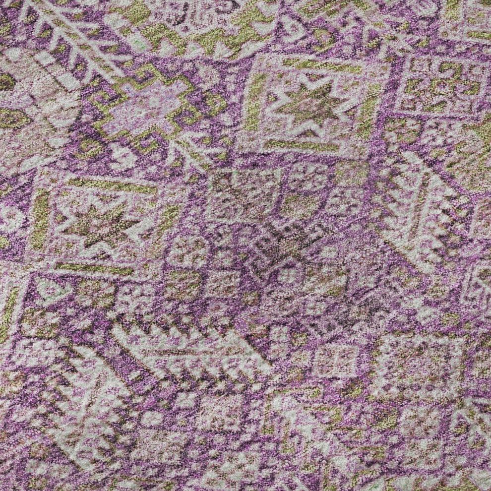 Premium Machine Washable Mayfield AMF574 Lavender 5' x 7'6" Rug