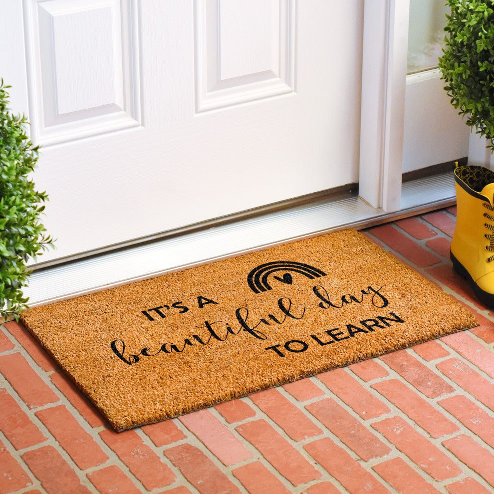 Calloway Mills It's a Beautiful day to Learn Doormat, 24"x36"