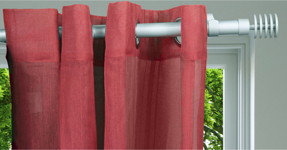 Extendable Curtain Rod Set 49 to 82 L -Diam