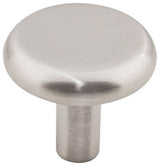 Jeffrey Alexander 511 Seaver 1-1/4" Round Smooth Flat Mushroom - Satin Nickel