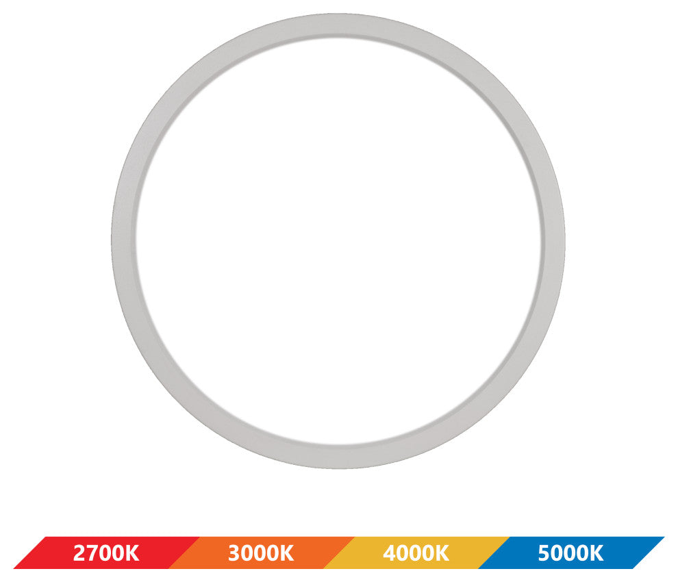 DSE9 9" Edge-Lit LED Surface Mount Downlight, Round, 4000k