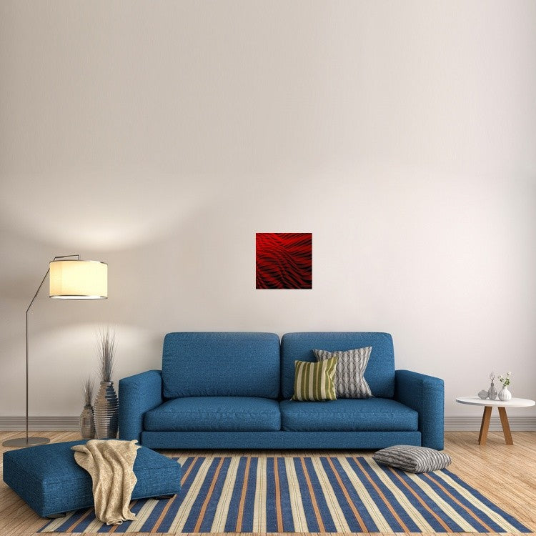 "Woven Wave" Stretched Canvas Giclee by Gilbert Claes, 18"x18"