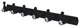 Carolina Crystal 6 Position Tie and Belt Rack, Matte Black