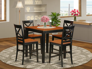 5 Pcpub Table Set -Pub Table And 4 Counter Height Chairs