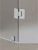 Neoscape Frameless NeoAngle Frost Shower Enclosure, Steel, 36"x36"x72"
