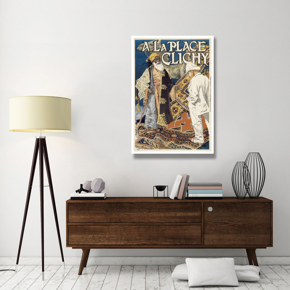"A la Place Clichy" Digital Paper Print by Eugene Samuel Grasset, 34"x50"