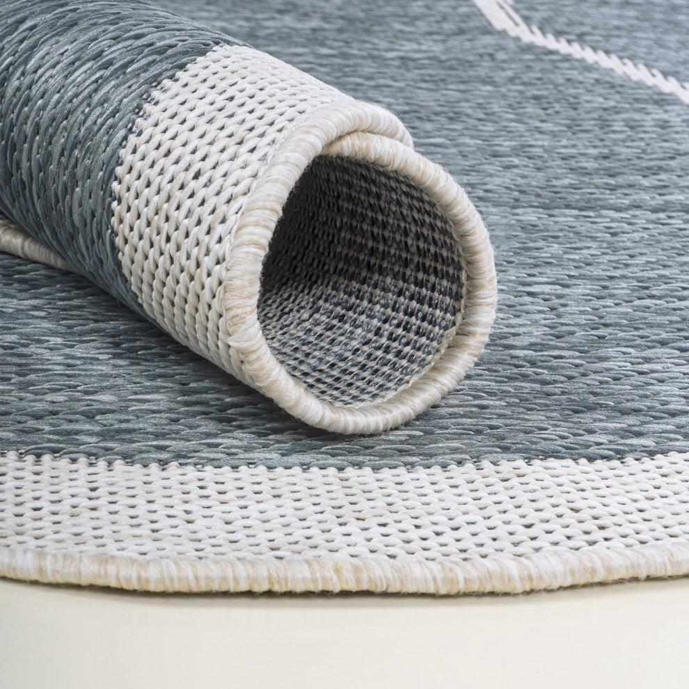 Jasper Modern Rustic Abstract Indoor/Outdoor Shaped Area Rug