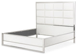 State St. Cal. King Short Panel Bed - Off White