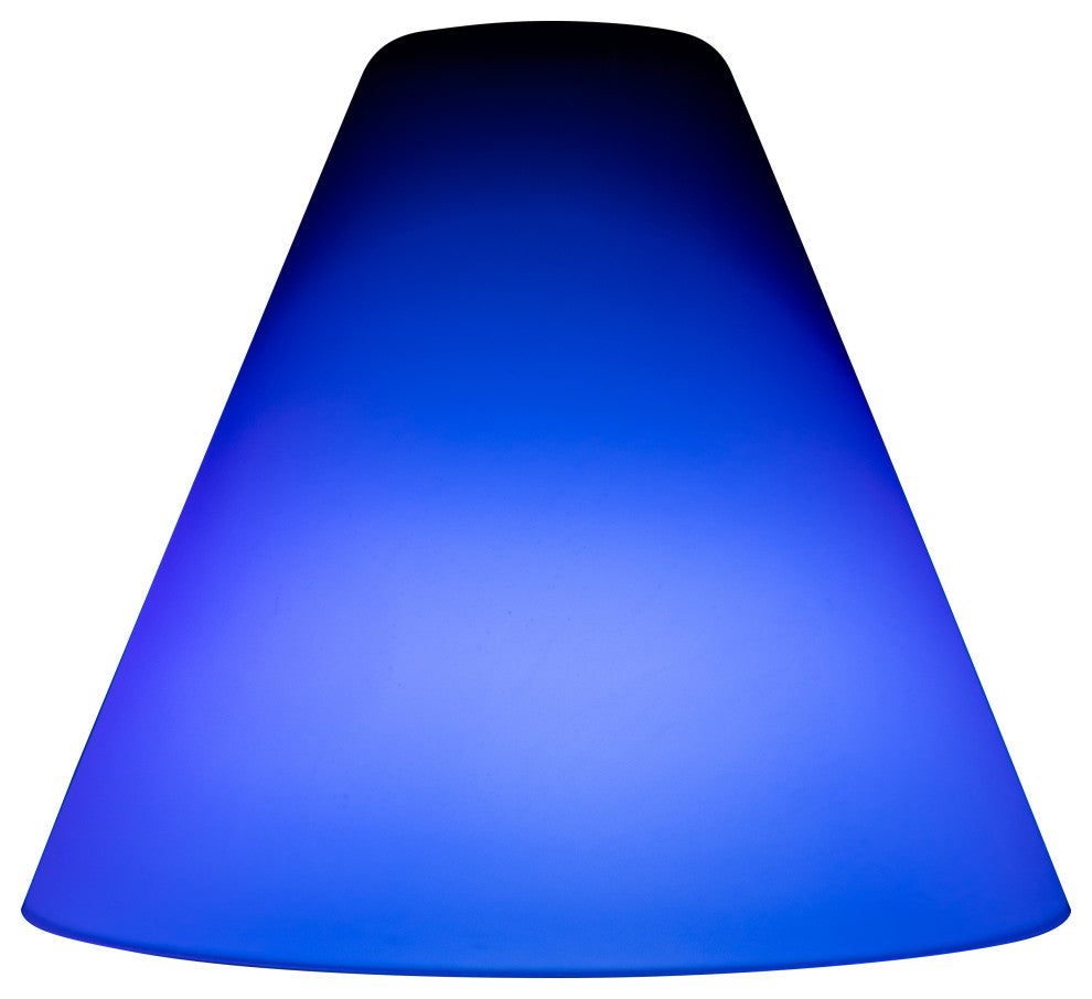 Inari Silk Martini Pendant Glass Shade, Cobalt