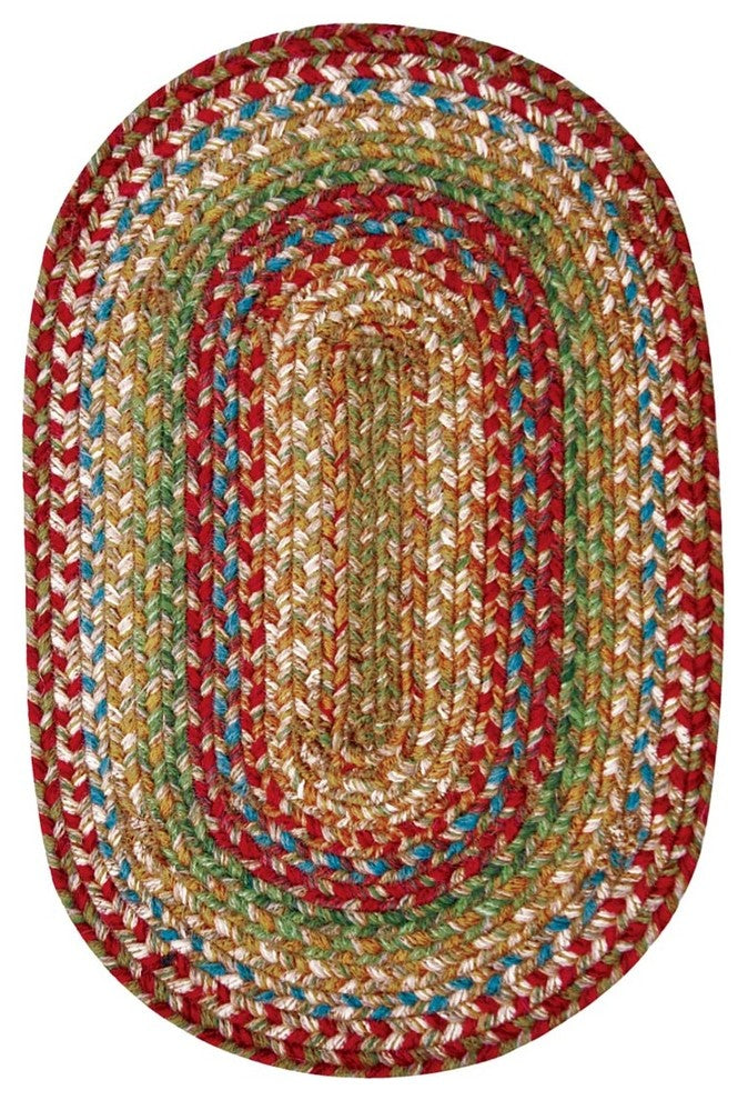 Homespice Decor Azalea Jute Braided Stair Tread 8" x 28" (Oval)