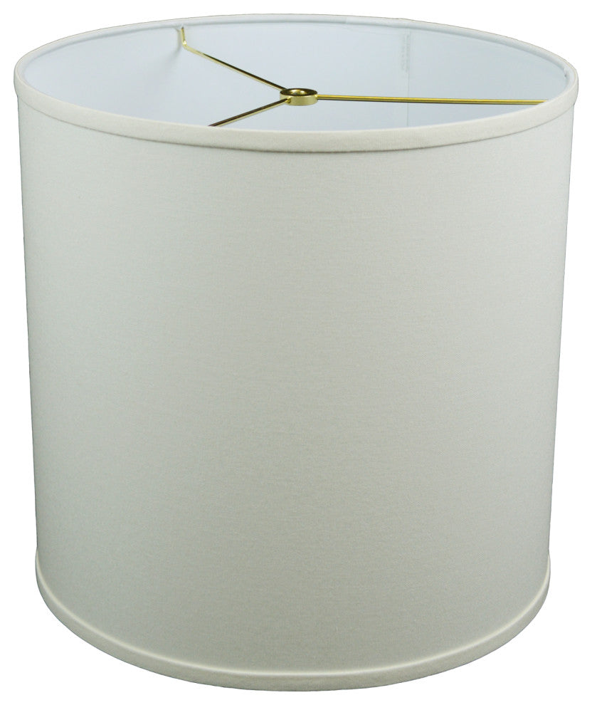 Fenchel Shades 14"x14"x14" Drum Lamp Shade, Linen Cream