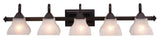 Vaxcel Cardiff 5-Light Vanity Light Oil Burnished Bronze