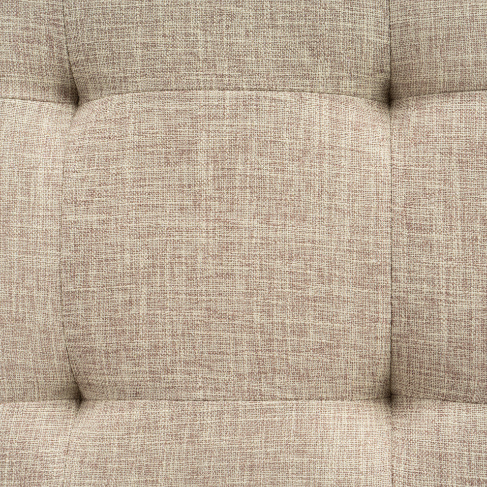 GDF Studio Espana Wheat Fabric Storage Ottoman With Studs