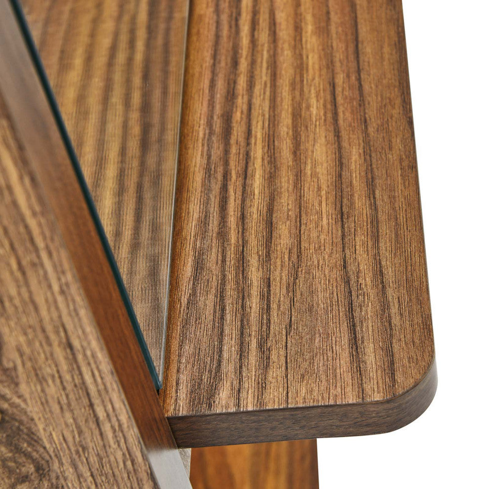 Ascend Standing Mirror, Walnut