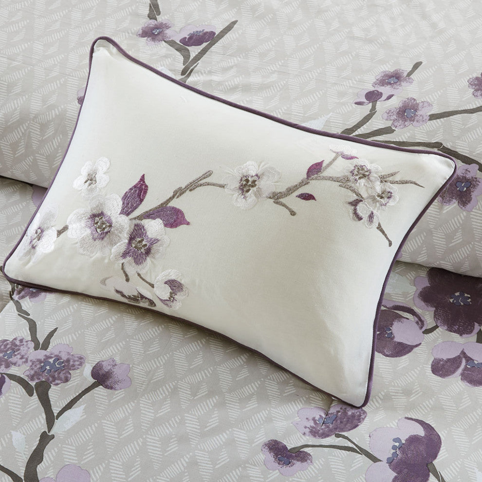 Madison Park Holly Midnight Floral Comforter/Duvet Cover Set
