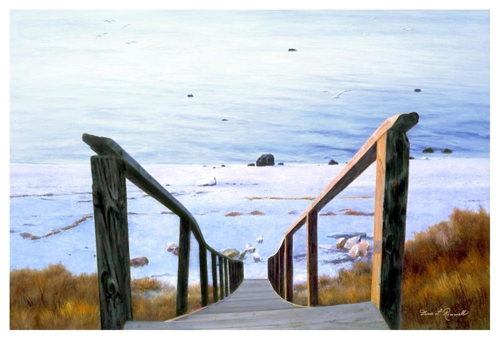 "Sound Beach" Digital Paper Print by Diane Romanello, 50"x34"