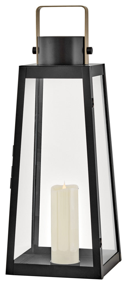 Lark 82312 Hugh 28" Tall Portable Outdoor LED Lantern - Black