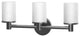 Latitude II Triple Sconce, Matte Black