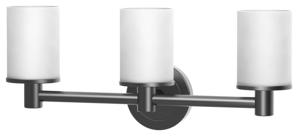 Latitude II Triple Sconce, Matte Black