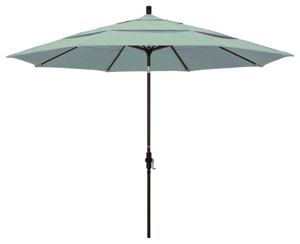 11' Aluminum Umbrella Collar Tilt Bronze, Sunbrella, Spa