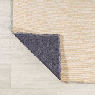 Cirkel Minimalist Geometric Dot Machine-Washable Area Rug, Cream/Rust, 3x5