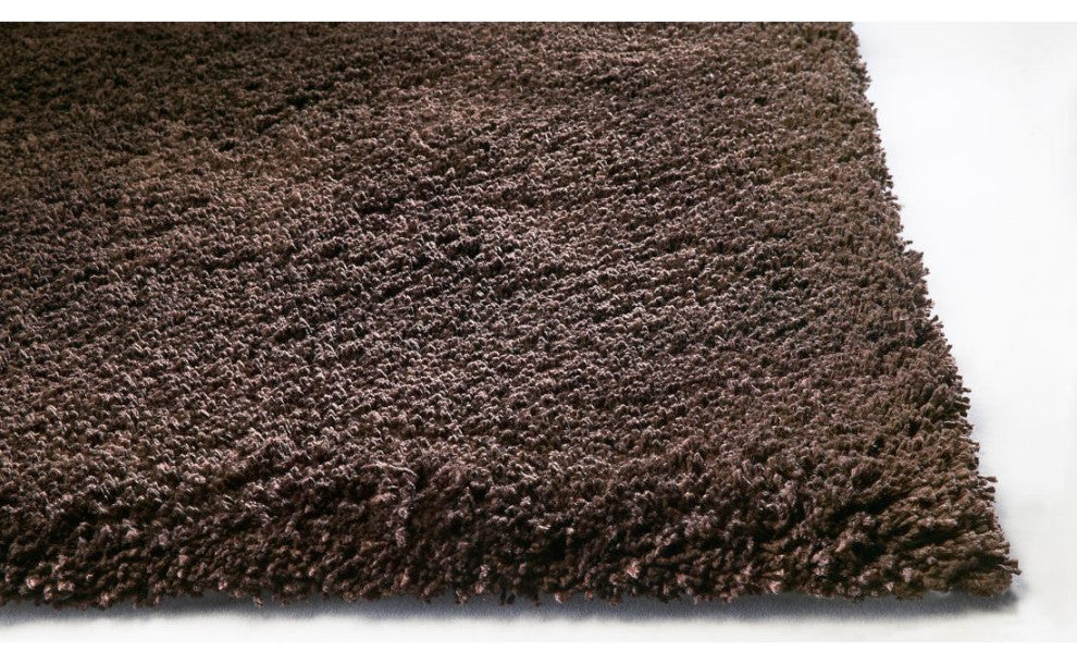 KAS Bliss 1566 Espresso Shag Area Rug, 3'3" x 5'3"