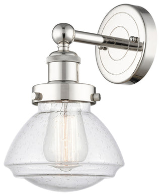 Olean 1-Light 7" Sconce, Polished Nickel Finish, Mercury Shade